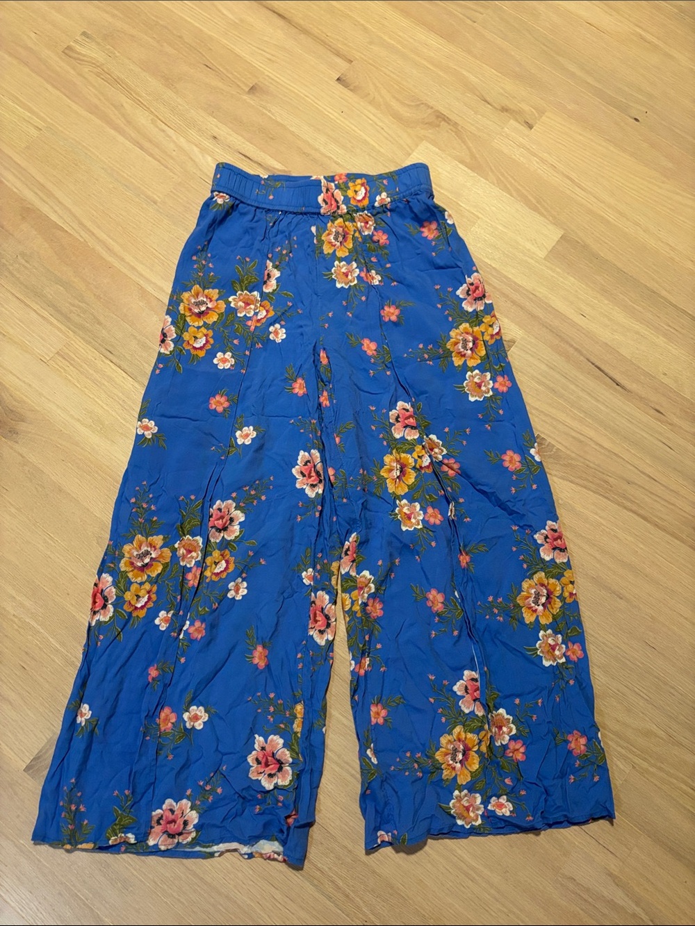 O'Neill Blue Floral Elastic Waist Pants -351sku